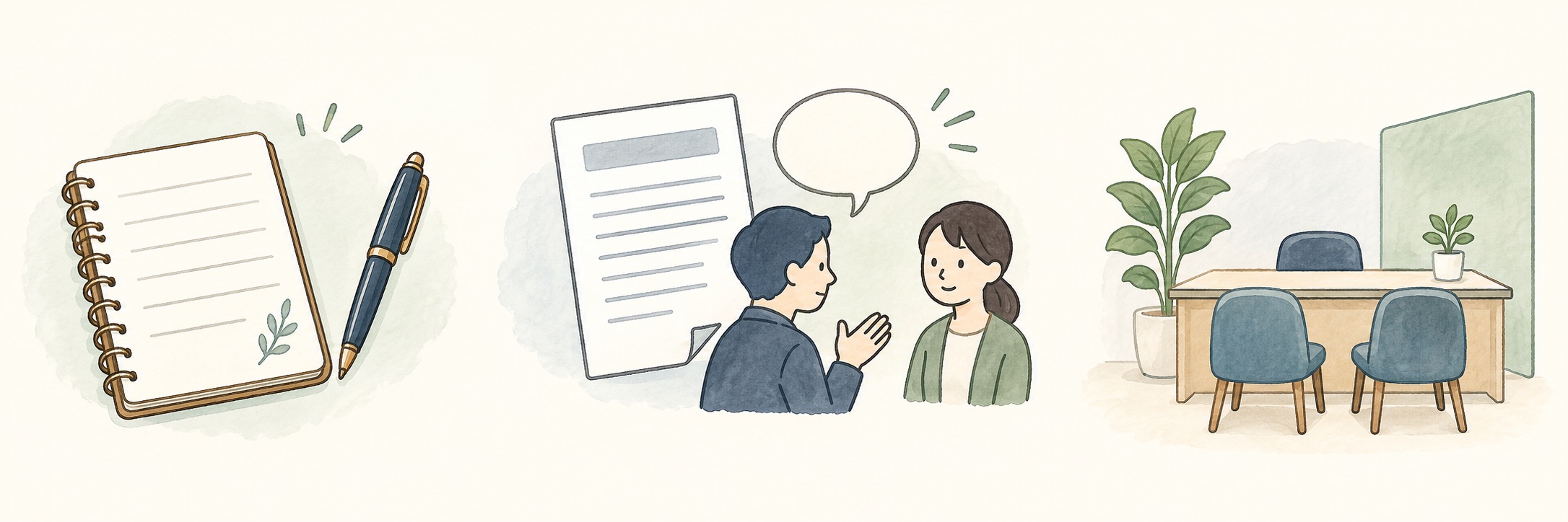 起きたことを記録し、説明を求め、必要なら相談先につなぐイメージ